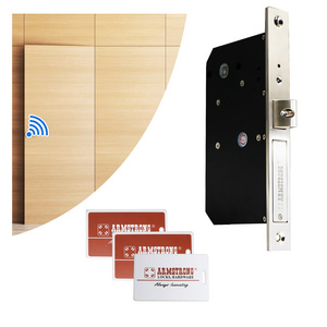 office furniture invisible swipe card wooden door lock RFID  personal passage smart pocket door lock