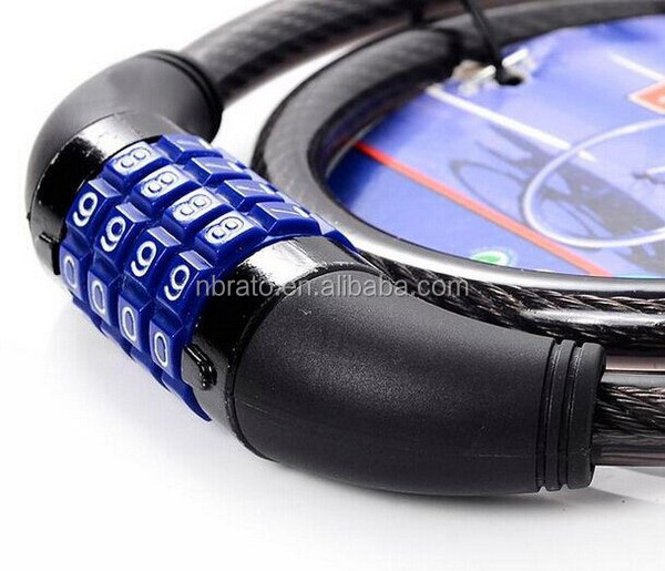 4 code U Bike Chain Lock Motorbike Secure 4 Digit Combination Bicycle Lock