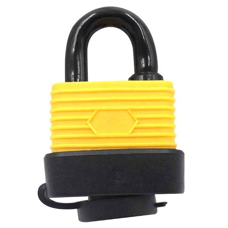 Multilayer Iron Rubber sheathed Waterproof Laminated Padlock for Warehouse Door