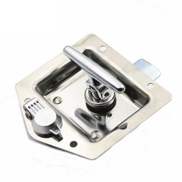 RCL-051 Zinc alloy Car Truck Trailer Folding T Recessed Paddle Shape Handle Lock Tool box Latch