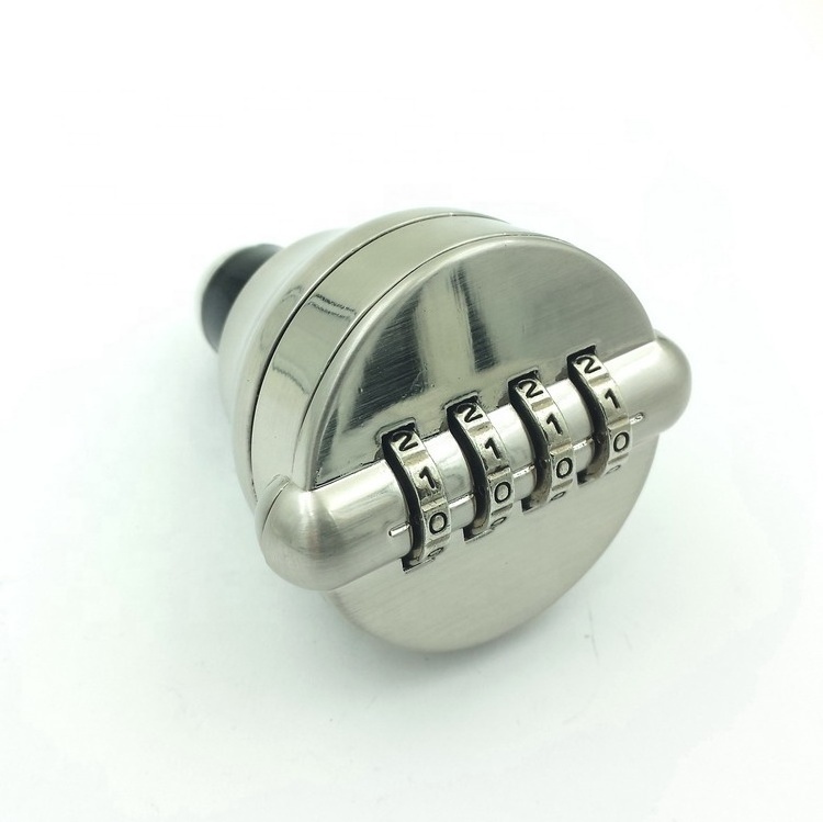 Wholesale Zinc Alloy 4 Digits Wine bottle stopper Liquor Bottle combination lock