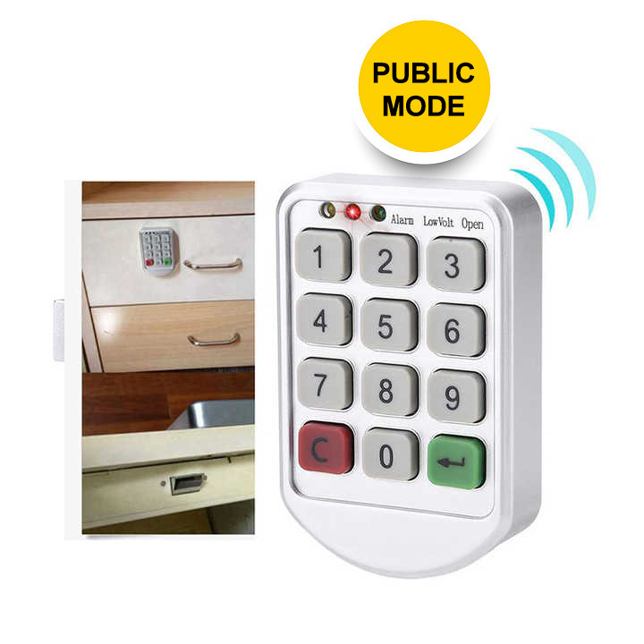 office Gym gt206 Sauna ABS Electronic Password Keypad  Code Push Button Public smart Cabinet Combination Lock