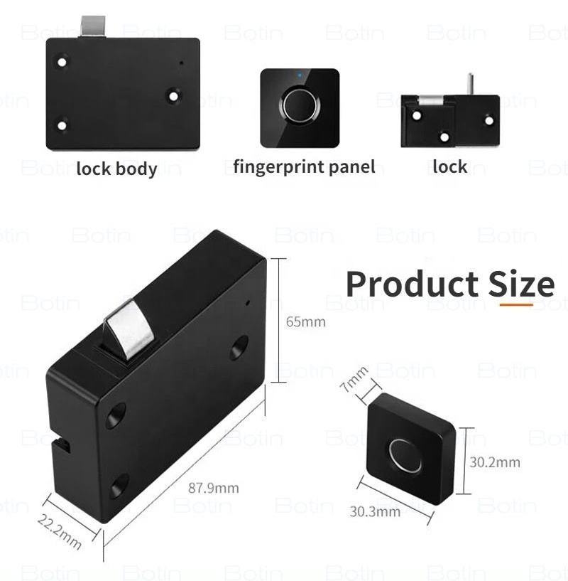 high quality drawer lock Smart cabinet door hidden biometric smart electronic fingerprint cabinet drawer lock