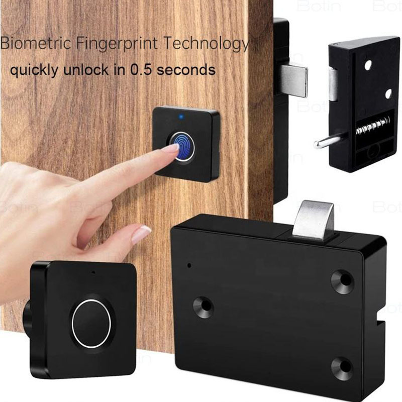 high quality drawer lock Smart cabinet door hidden biometric smart electronic fingerprint cabinet drawer lock