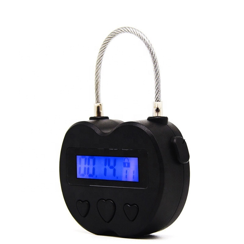 USB Rechargeable Time Timer Alarming Padlock 99 hours max multifunctional timing paflock