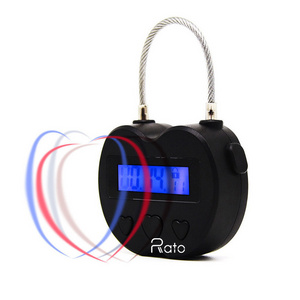 USB Rechargeable Time Timer Alarming Padlock 99 hours max multifunctional timing paflock