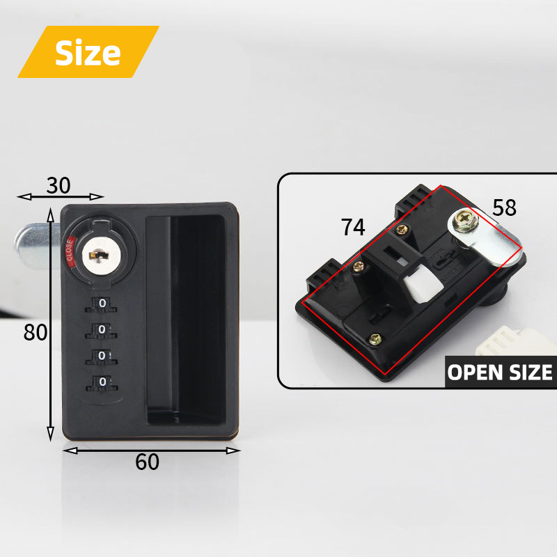 4 digits keyed alike master key zinc alloy combination cam lock