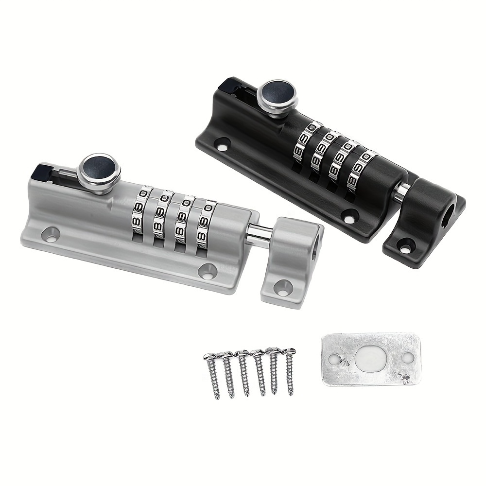 High Quality Zinc Alloy Combo Bolt 4-Dials 4 digit Combination Sliding Bolt Latch door combination bolt lock