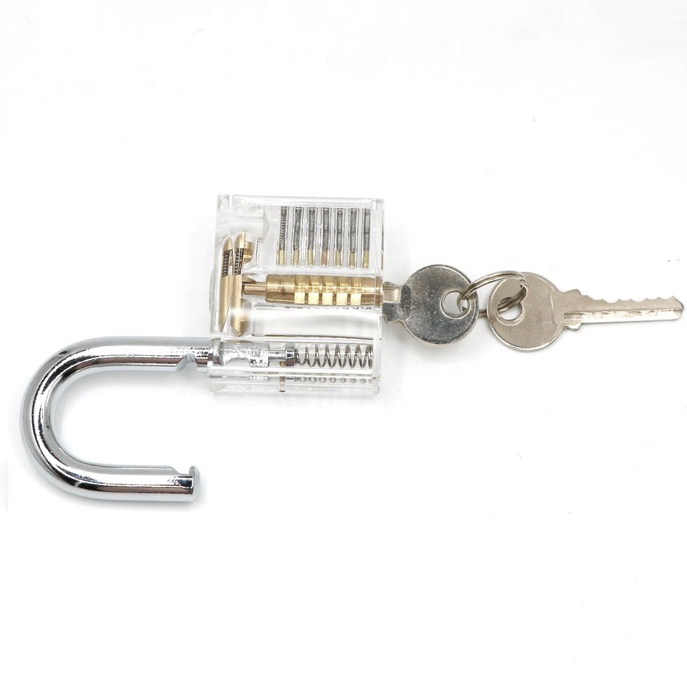 50MM Clear Transparent Cutaway Practice Tools for Locksmith Professional Training Skill Practice Lock