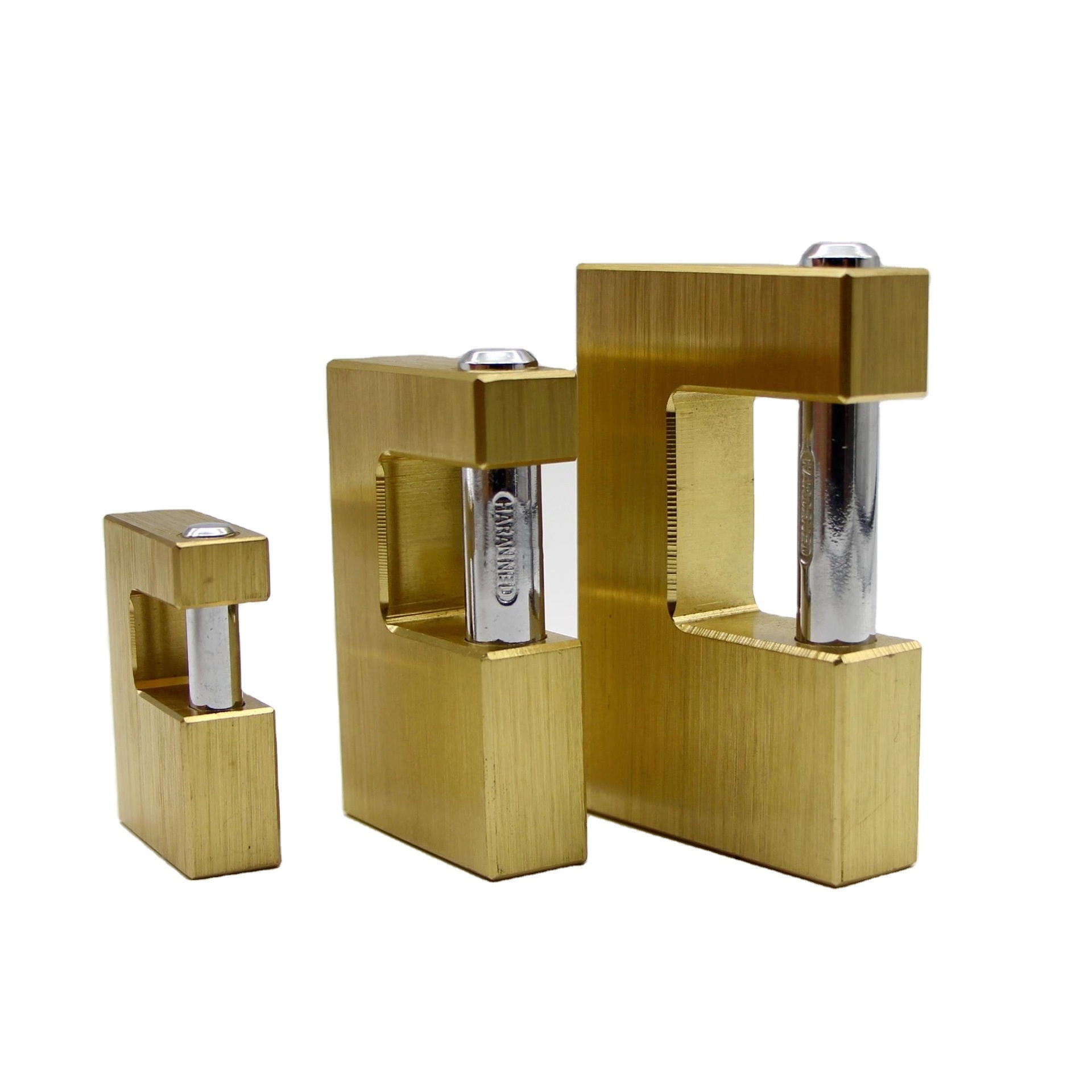 top security door pad lock 50mm 60mm 70mm 75mm 80 90mm cheap brass rectangular padlock with key