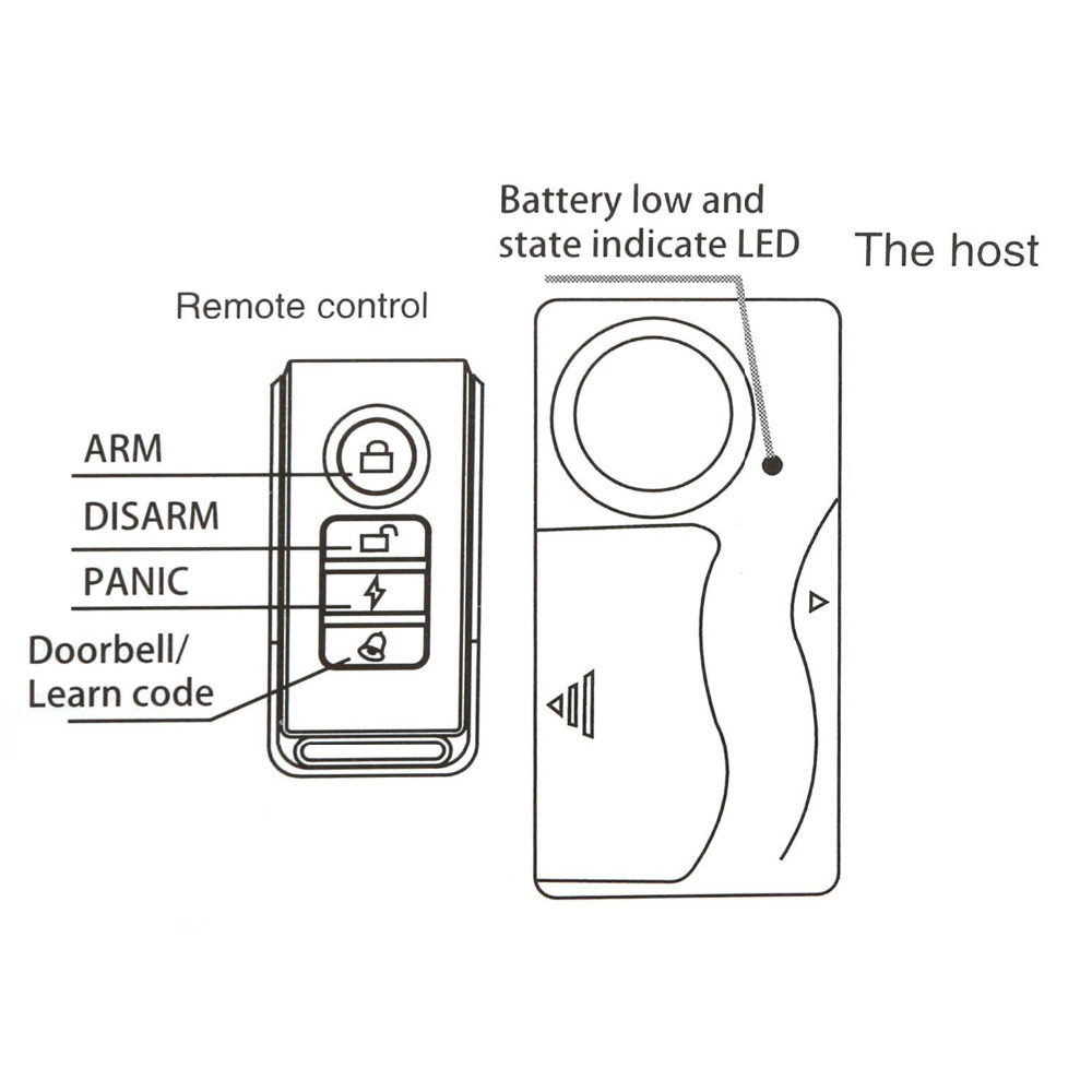 Home Security  Kids Safety Wireless Remote Control Door Window Bike  car windows door alarm sensor