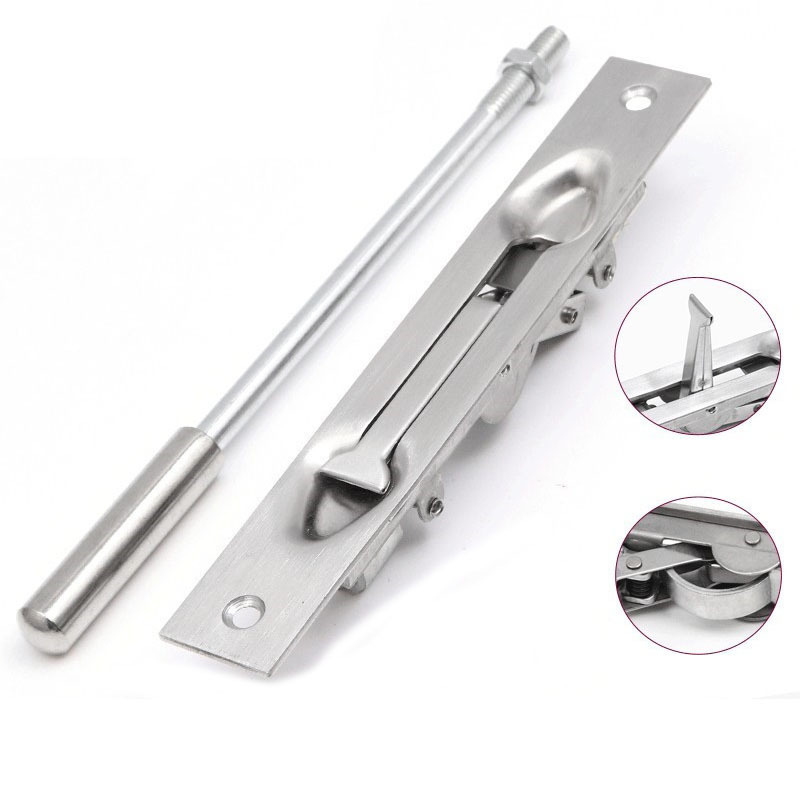 Double open anti-theif  fire door Stainless Steel 304 Lever Extension Flush stainless steel door bolt door safety bolt