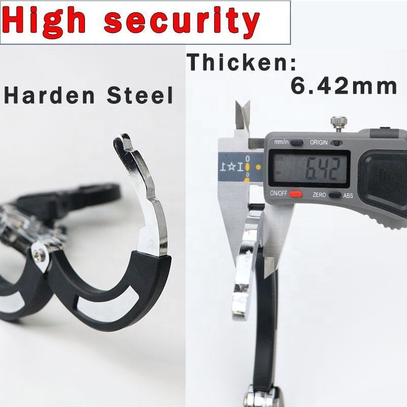 Hardened Steel Silicone Coated Handcuff  bicycle Theft Heavy Duty Motorcycle bike E Scooter Schloss Lock