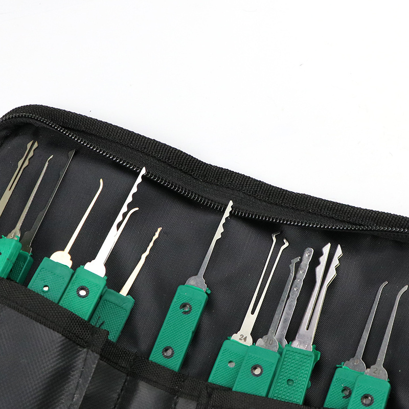 lock pick set locksmith tool  38 pieces transparent padlock diyift lock pick set