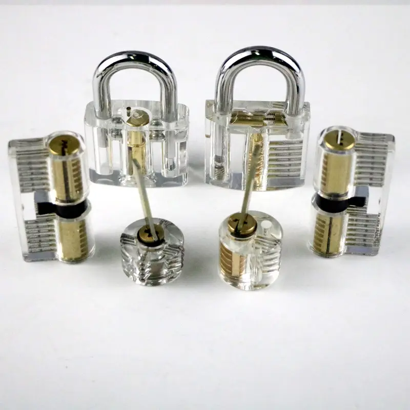 Hot sale l Locksmith Transparent Practice Lock training Skill  AB Picking set lock