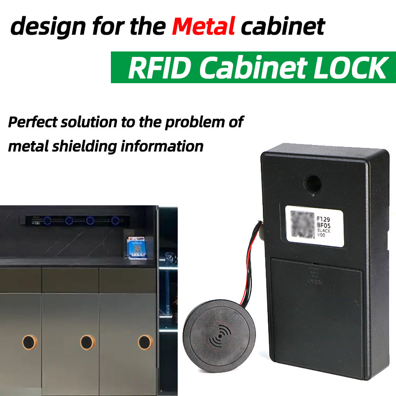 low power keyless smart swipe card RFID metal cabinet drawer electronic locker lock for school