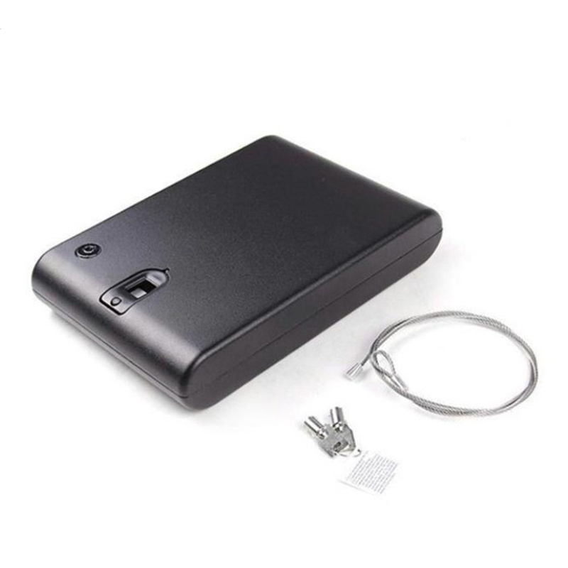 Portable Security Steel Safe Case  Lockbox  Safe Box Lock