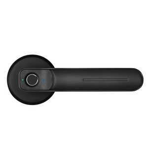 Office electronic door lock indoor room household security door handle intelligent fingerprint door lock