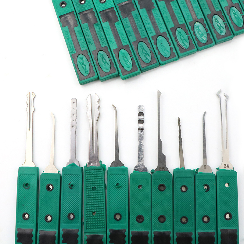 lock pick set locksmith tool  38 pieces transparent padlock diyift lock pick set