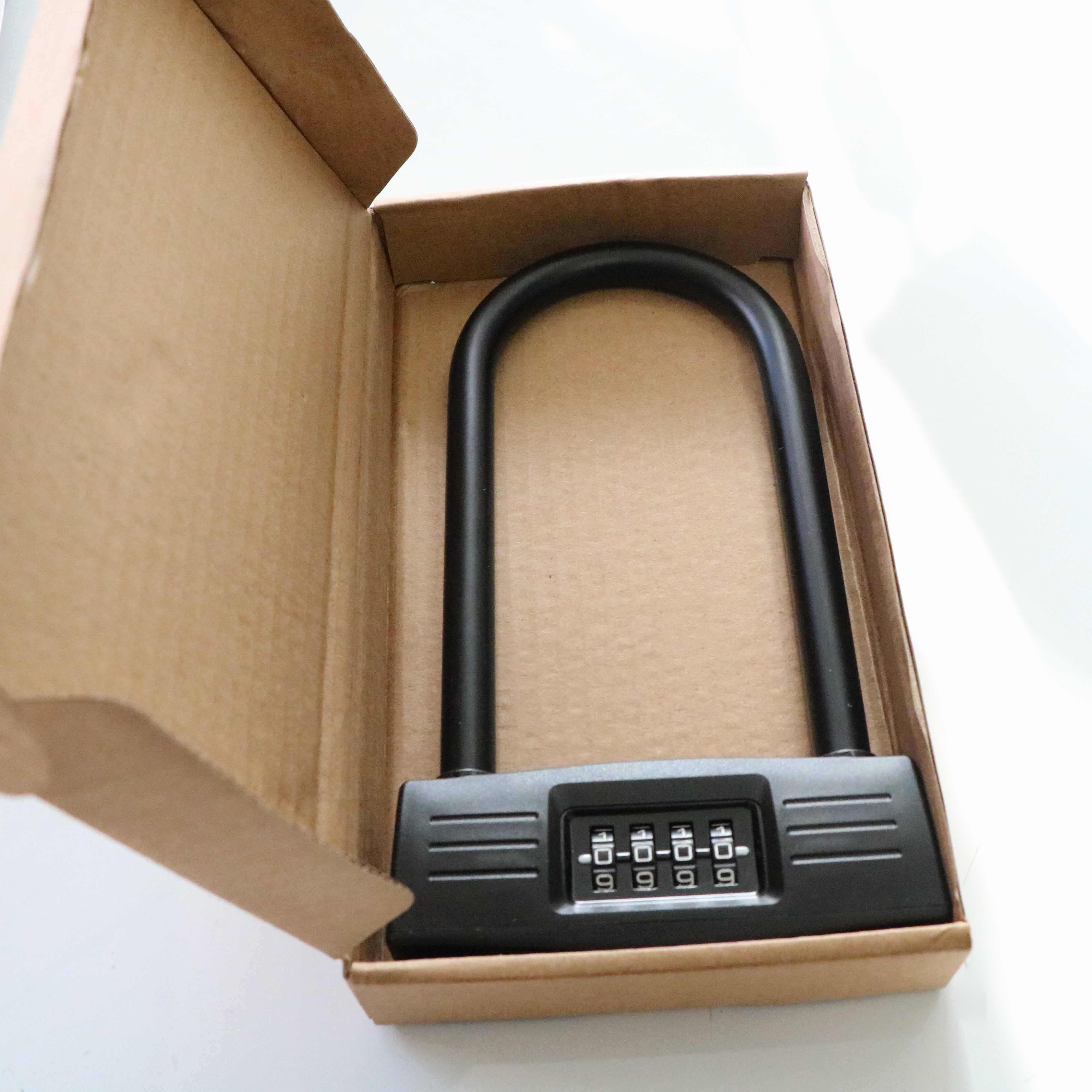 Anti-theft key safe Waterproof U Shaped secure password Bike Lock OEM Combination Bicycle Lock u lock for cycle