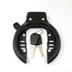 Keyed Anti-theft  Round Steel 2 Keys Horse shoe Bike Bicycle Wheel Fat  scooter e Bike Frame Lock