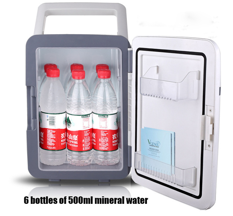 New Design ABS 12L Skincare Beauty nevera portatil 12v 220v Portable Mini Makeup Fridge Mini Refrigerator