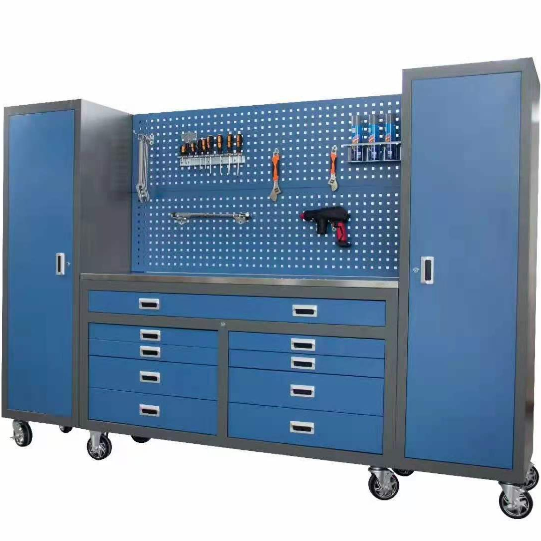 Professional Heavy Duty Workbench Steel Cabinets Garage Multifunctional Workshop Garage Storage