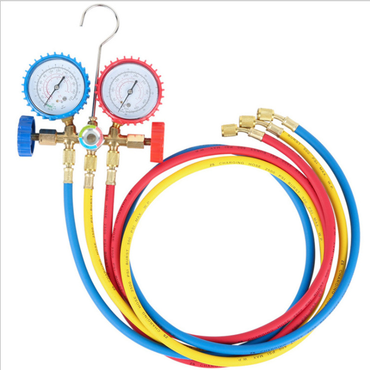 Refrigeration Hvac AC Air Condition Repairing Manifold Gauges Set for R134A R404 R12 R22