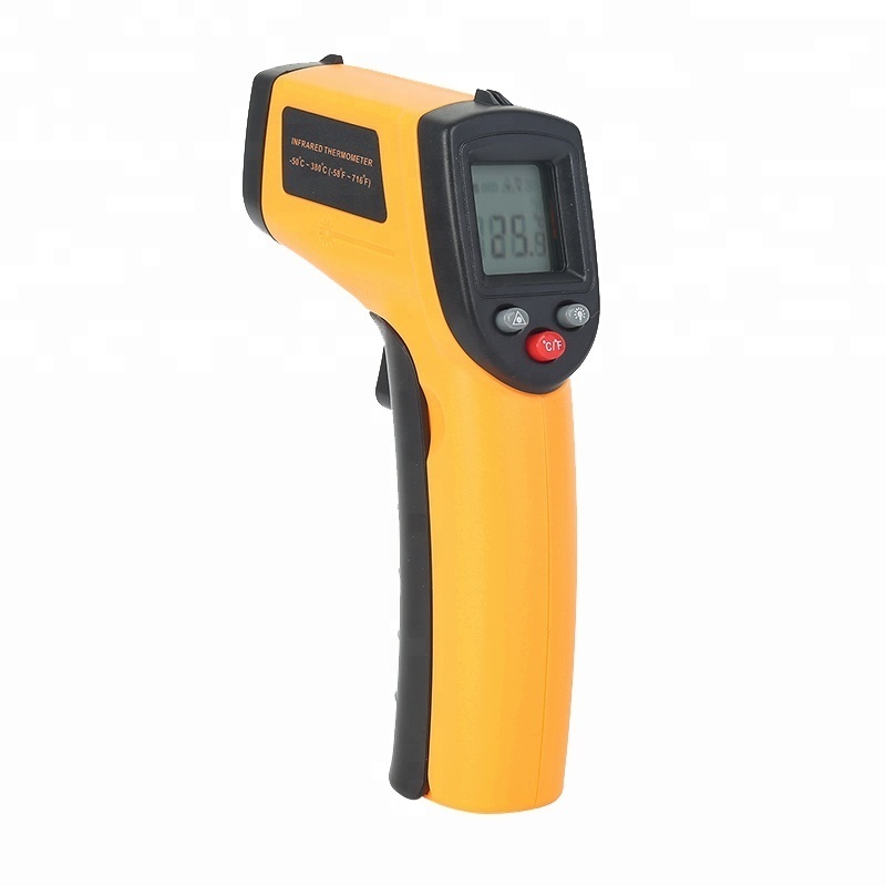 Benetech gm 320 yellow temperature thermometers gun with laser sight digital infrared multi usage thermometer for industry