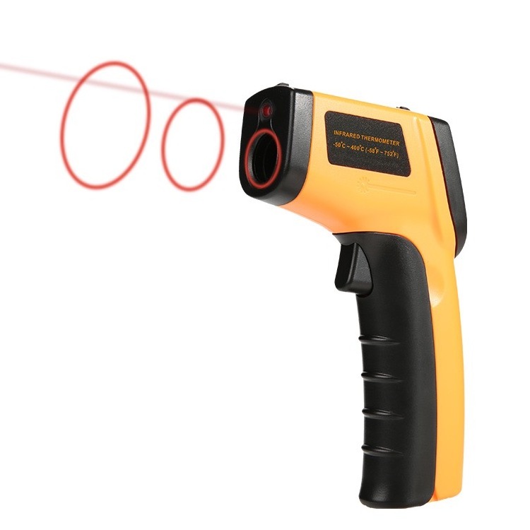 Benetech gm 320 yellow temperature thermometers gun with laser sight digital infrared multi usage thermometer for industry