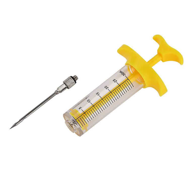 Best Meat Barinade Injector Plastic Food Syringe 30ml For BBQ