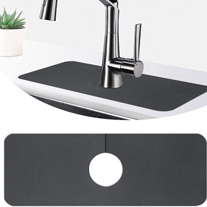 Wholesale Silicone Sink Faucet Splash Guard Super Absorbent Fast Drying Mat for Kitchen Faucet