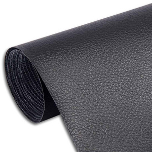 Wholesale fashionable PVC PU Single Sided self adhesive synthetic leather with adhesive for sofa