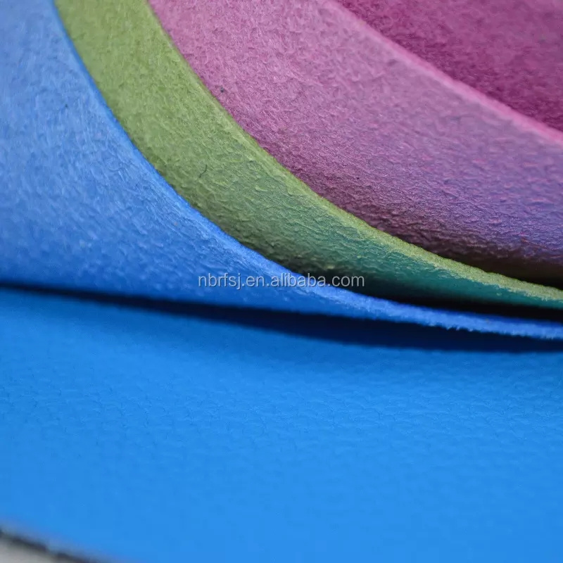 Hot Sale PU Microfiber Suede Leather Shoe Fabric For Making Shoe