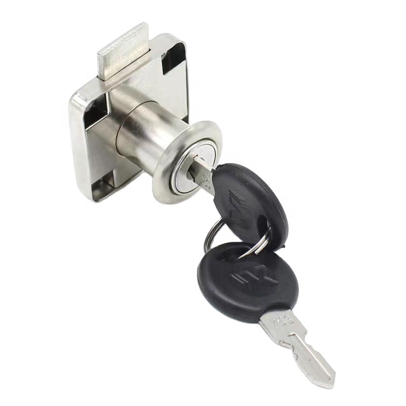 Furniture Hardware Nickel Plated Iron Material Cabinet Lock Xiaoboshi Drawer Lock Office Cabinet Lock