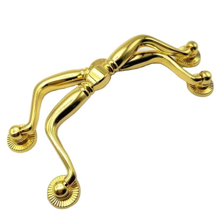 China wholesale cabinet handle golden Furniture handles knobs Cabinet door drawer furniture handle for furniture