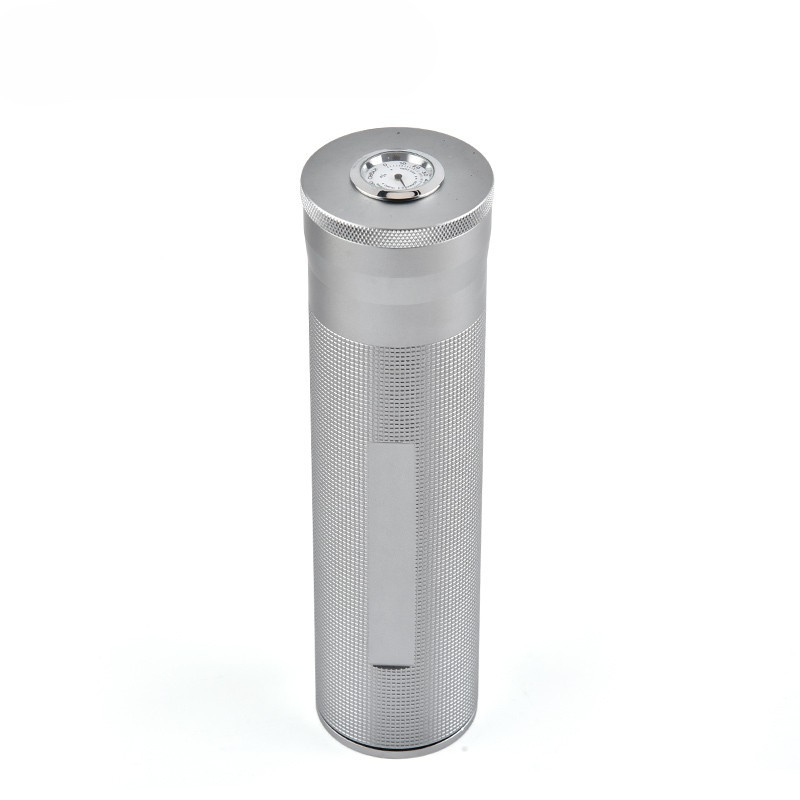 Wholesale Cigar aluminum tube with humidifier case box set Humidor Aluminum Cigar Tube with Hygrometer