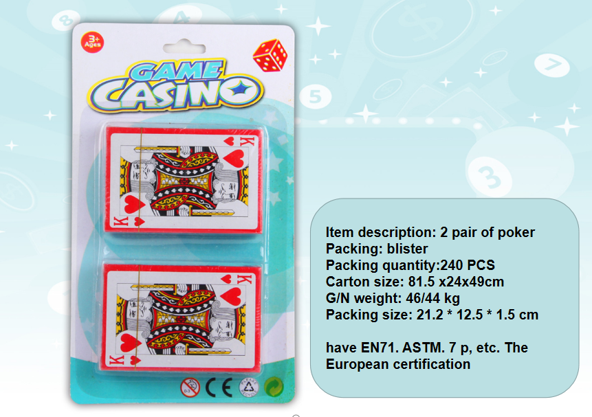 Hot selling Gambling  game poker and dice set