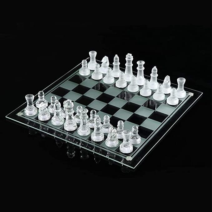 charming crystal chess 20*20cm high quality chess sets luxury set table games for adults chess