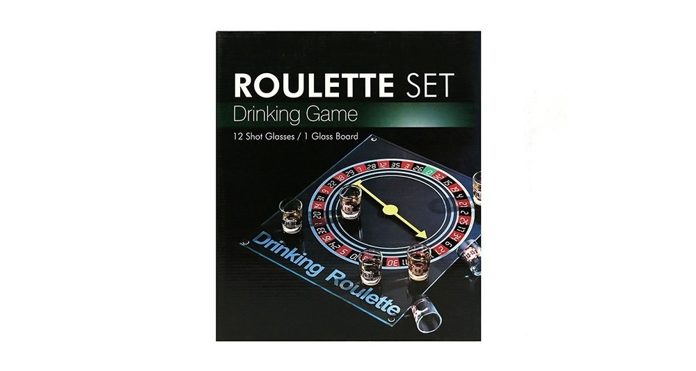 12pcs shot glass& glass board with spinner Roulette Drinking Shot game set