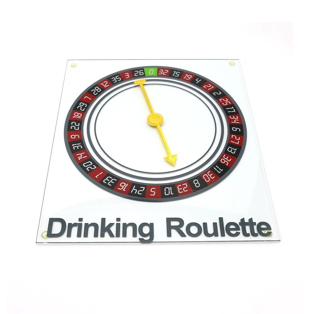 12pcs shot glass& glass board with spinner Roulette Drinking Shot game set