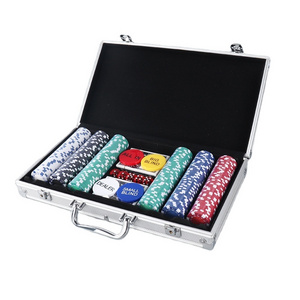 NINGBO ROYAL Wholesale Deluxe 100 200 300 500 1000pcs Casino Texas Hold'em poker chips Case Set