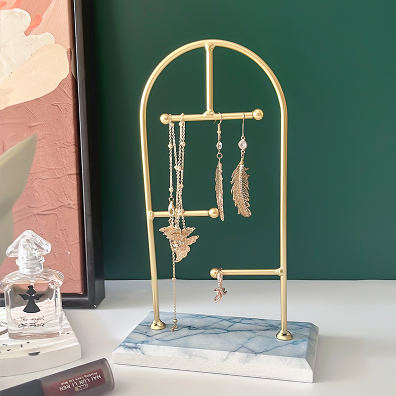 European Handmade key hanging jewelry display home decoration storage gold art craft rack for accessories ornament