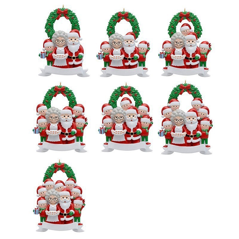 Acrylic Christmas decorative home flat decorations Snowman hanging tree flat car ornament Pendant