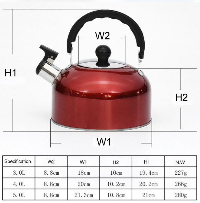 Hot Selling Stainless Steel Tea Water Kettle  Stove Top Whistling Kettle