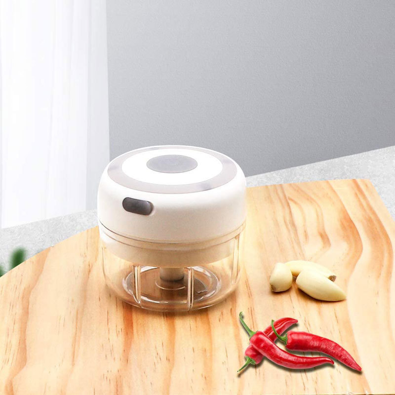 Electric wireless food crusher chopper Stainless portable mini garlic press