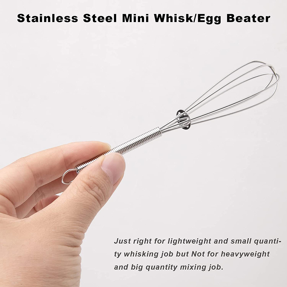 Hot Sale High Durability Fashion 5 inch 3-wire Endurance Stainless Steel Mini Whisk/Egg Beater