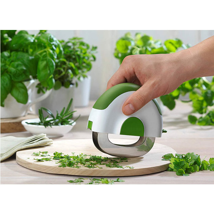 New nuts salad onion garlic food veggie handy herb  chopper slicer knife salad cutter with double dhopping blade