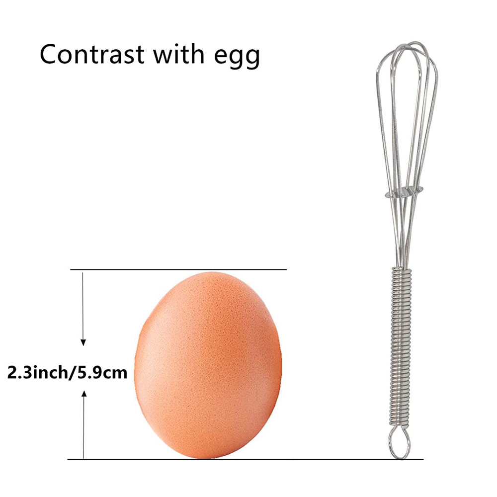 Hot Sale High Durability Fashion 5 inch 3-wire Endurance Stainless Steel Mini Whisk/Egg Beater