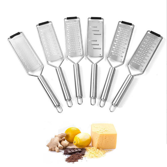 Multifunctional Cheese Grater  Stainless Steel Flat Handheld Grater for Cheese, Chocolate, Spices & More